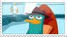 Stamp of Perry the Platypus smiling