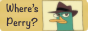 'Where's Perry?' With an image of Perry the platypus